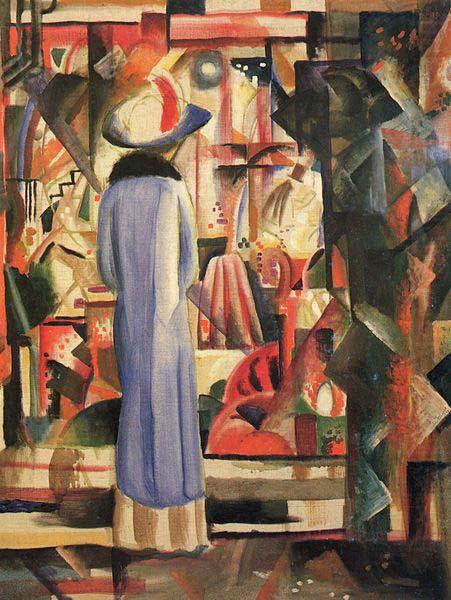 August Macke Grobes helles Schaufenster china oil painting image